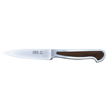 Güde Delta Straight Paring Knife 4-in, model D764/10, with hand-wash African blackwood handle