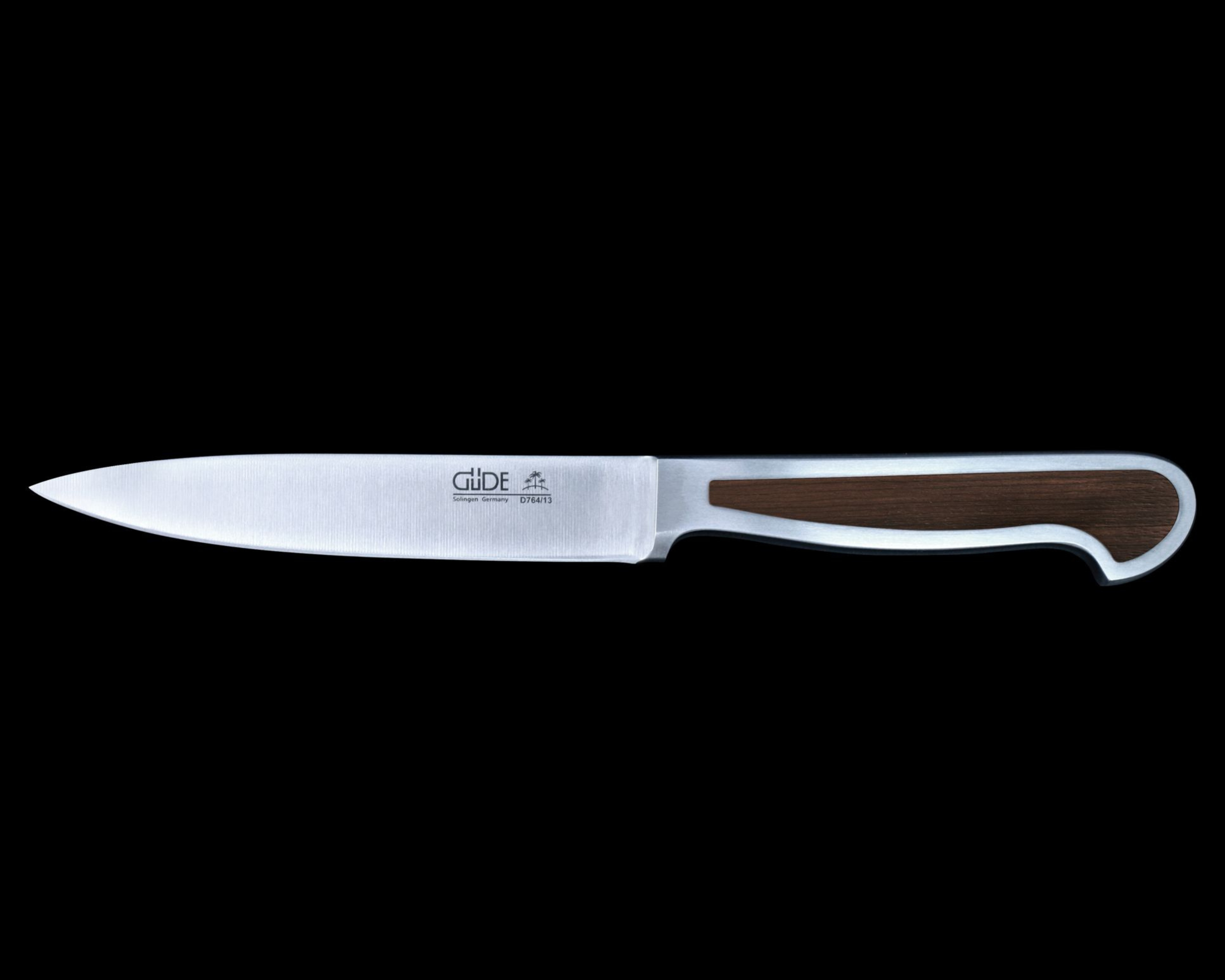 Güde Delta Series 5-inch Utility Knife with an African blackwood handle, made in Solingen