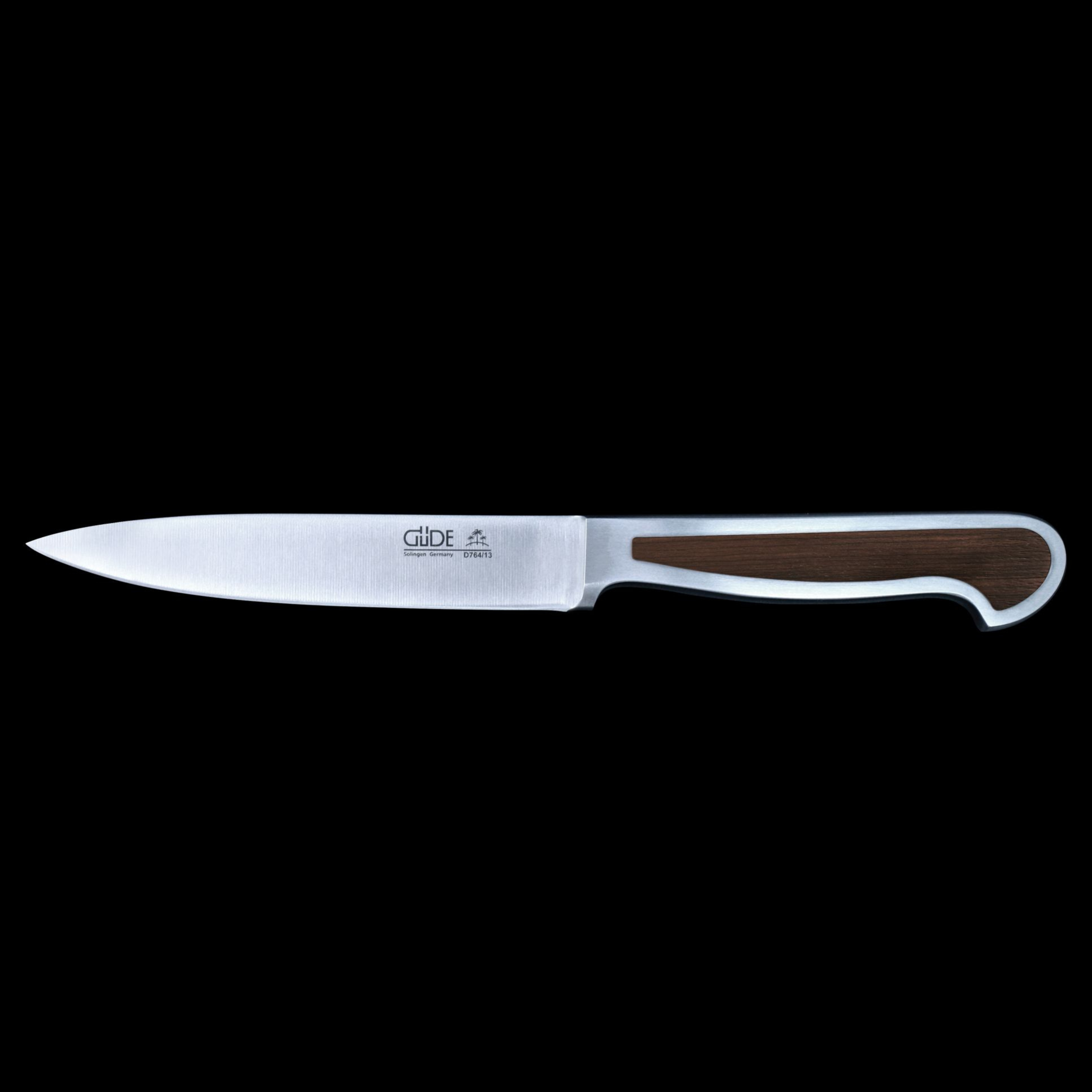 Güde Delta Series 5-inch Utility Knife with an African blackwood handle, made in Solingen