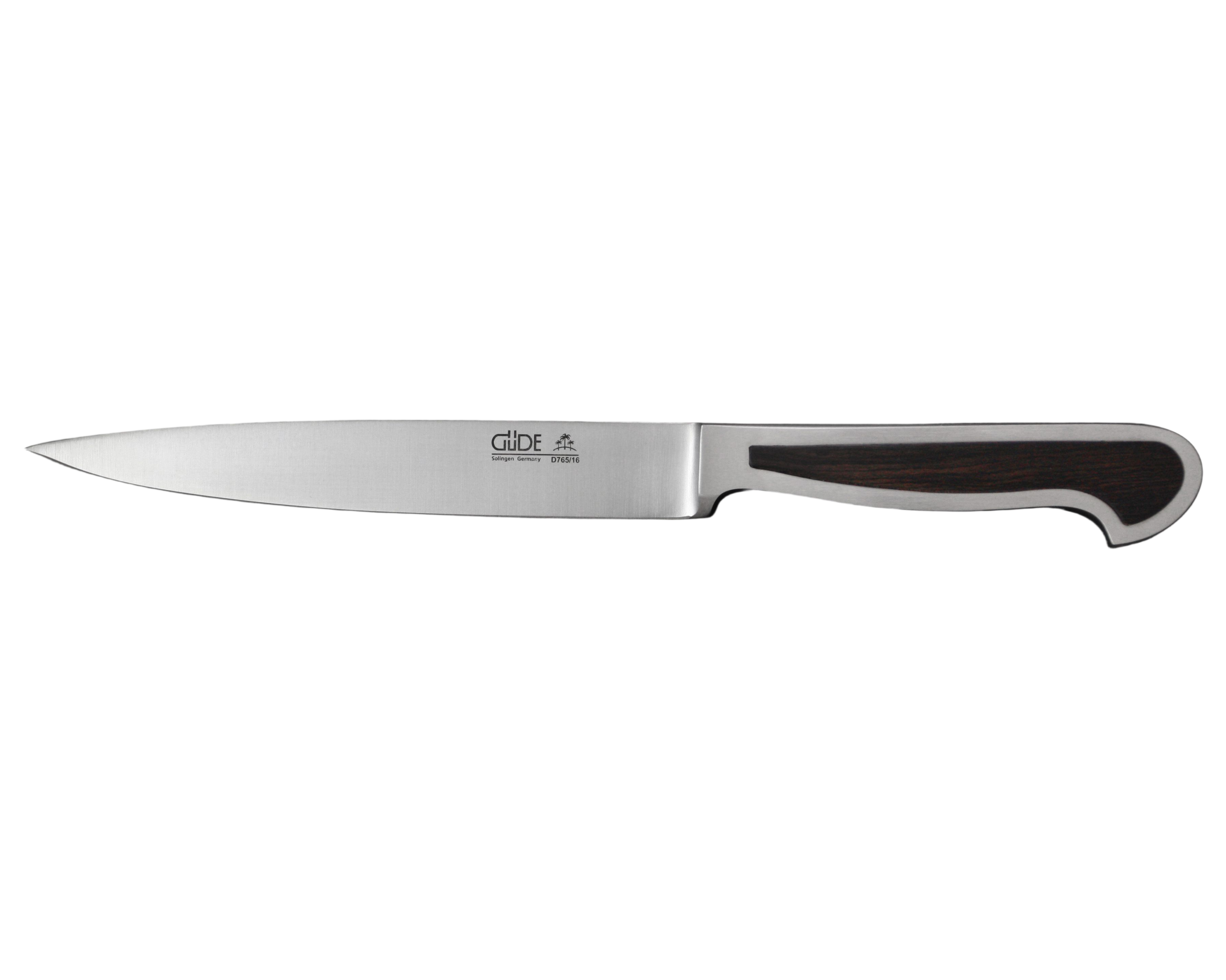 Güde Delta Carving Knife 6-in with African blackwood handle, hand-forged in Solingen, Germany