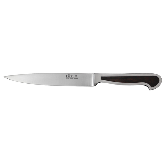 Gude Delta Series Forged Double Bolster Carving Knife 6-in, African Blackwood Handle