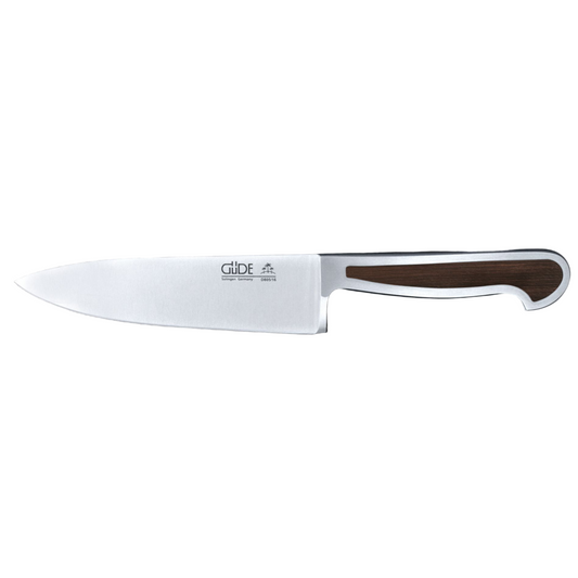 Gude Delta Series Forged Double Bolster Chef's Knife 6-in, African Blackwood Handle