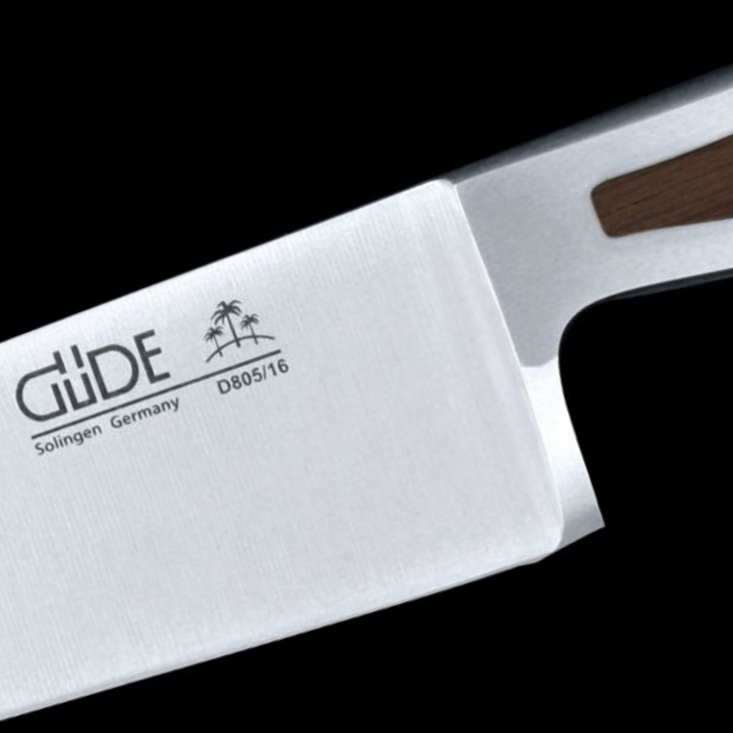 Gude Delta Series Forged Double Bolster Chef's Knife 6", African Black Wood Handle - GuedeUSA