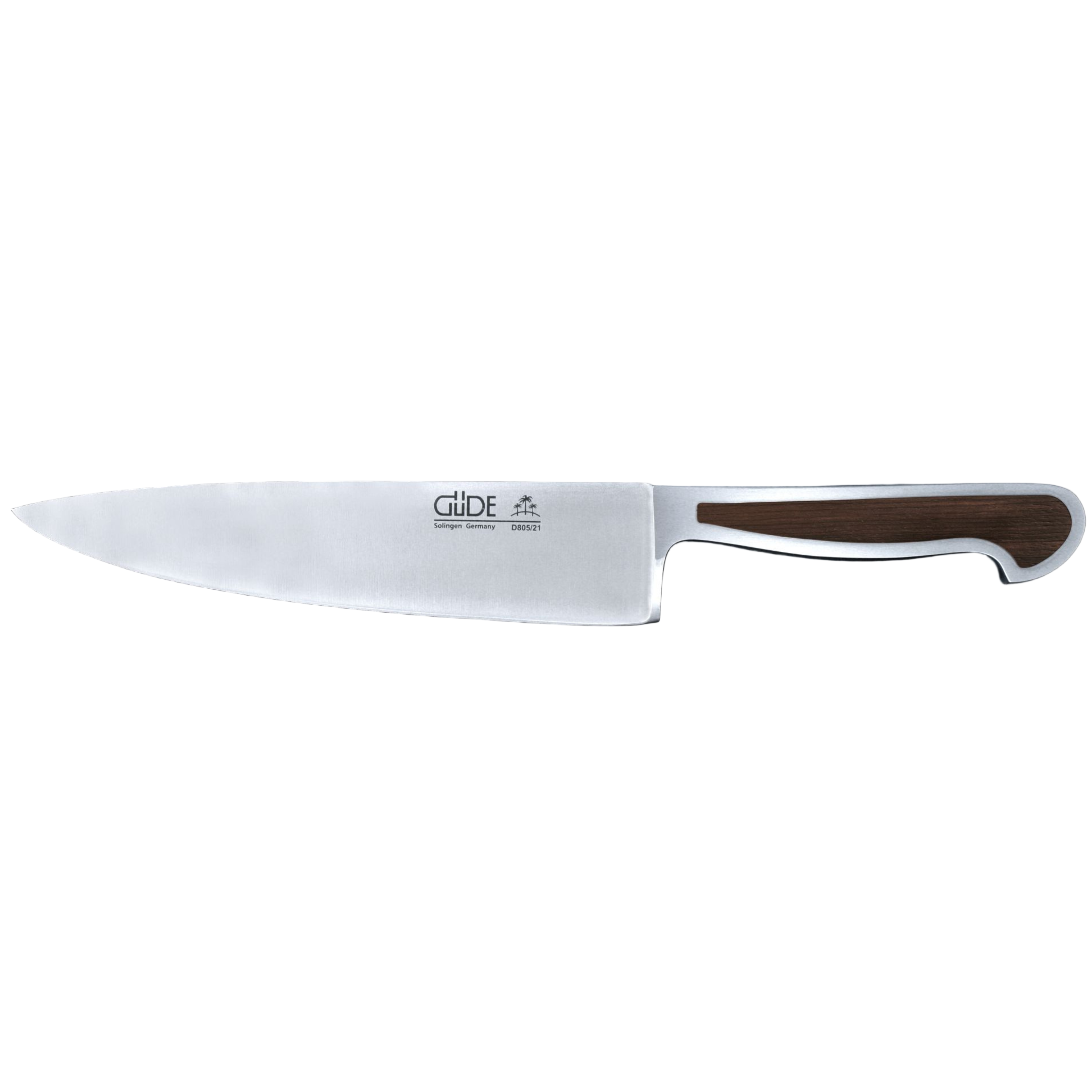Gude Delta Series Forged Double Bolster Chef's Knife 8-in, African Blackwood Handle - Gude Shop USA