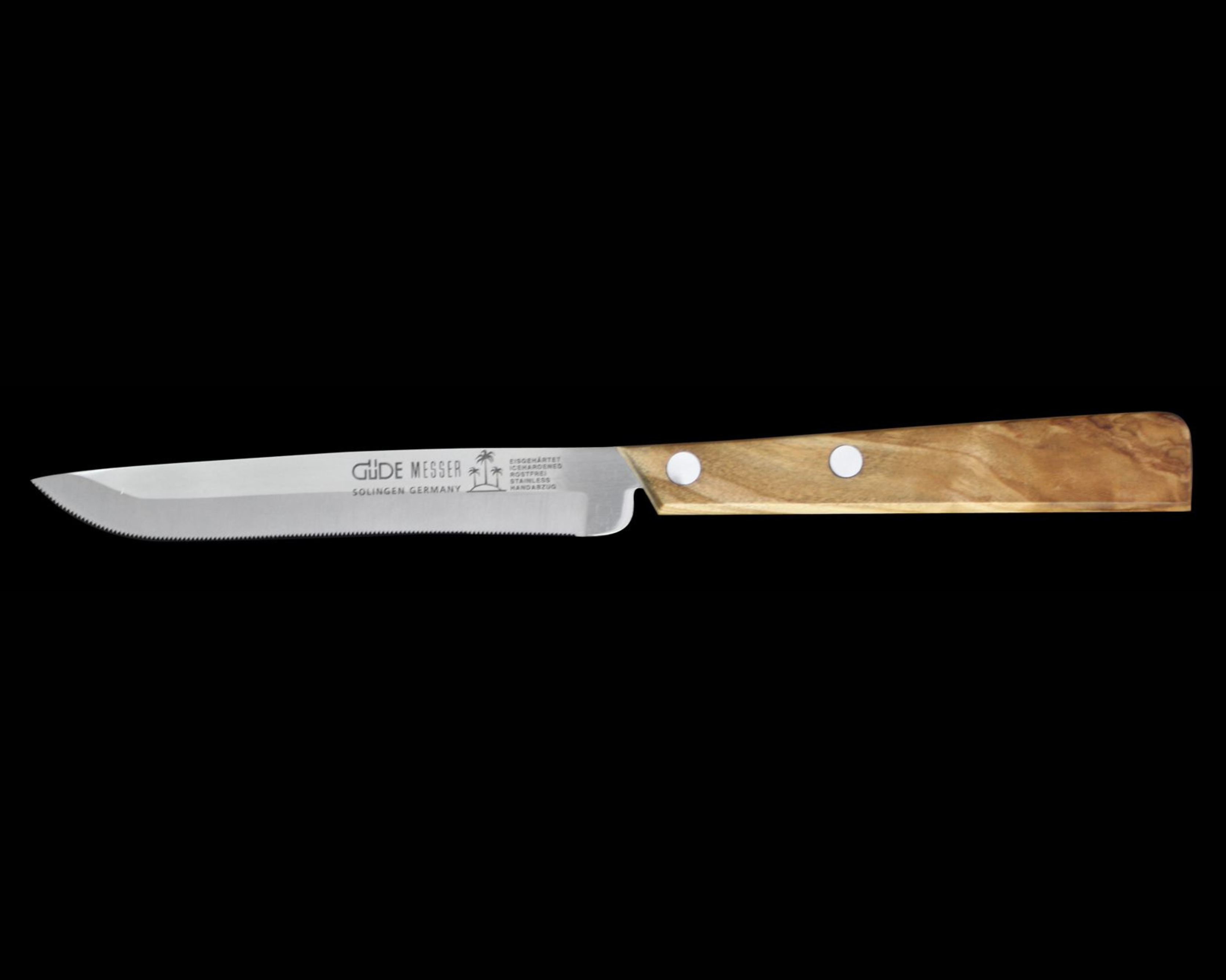 Gude Universal Knife Series 4", Olive Wood Handle - GuedeUSA
