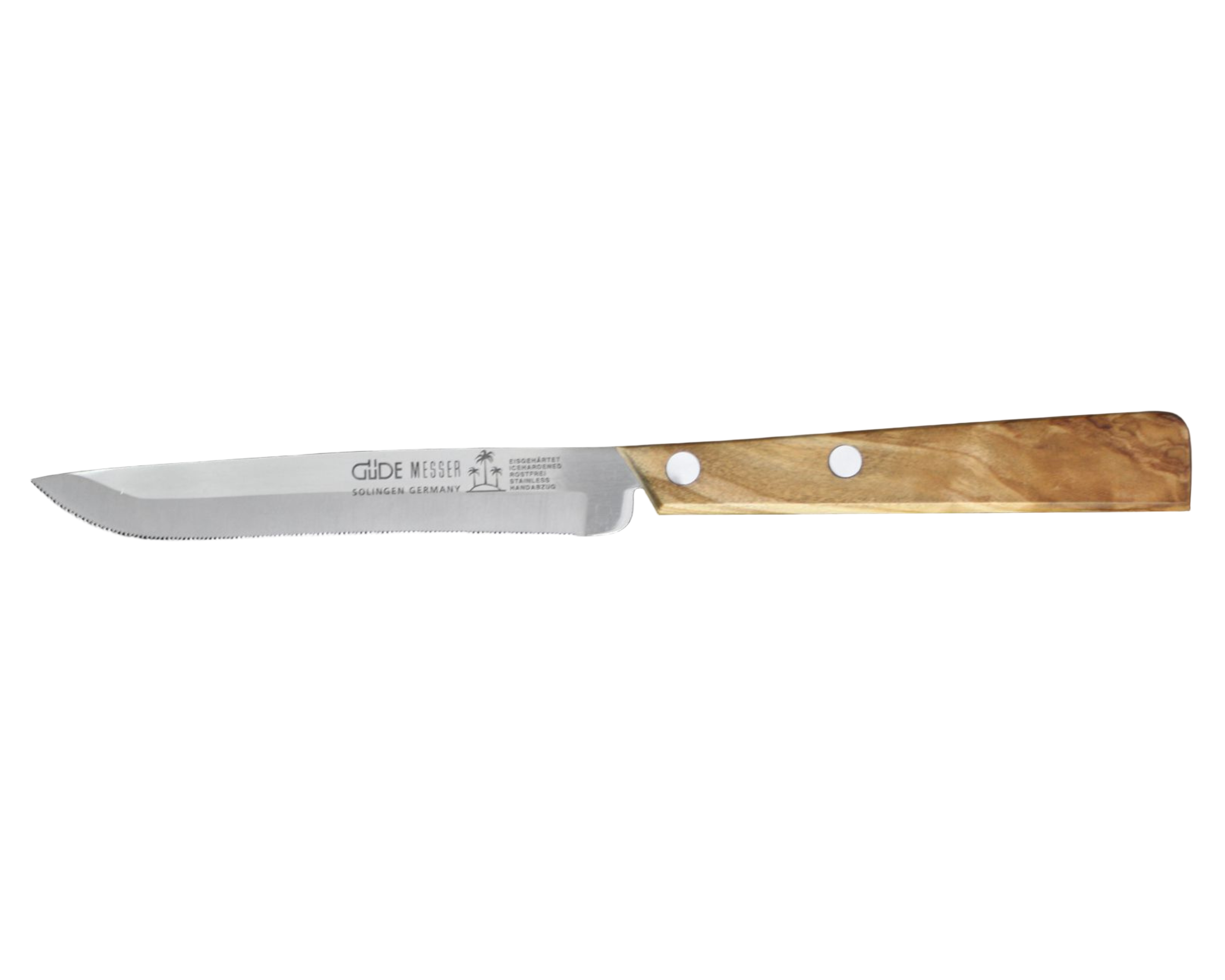 Gude Universal Series Universal Utility Knife 4-in, Olivewood Handle - Gude Shop USA