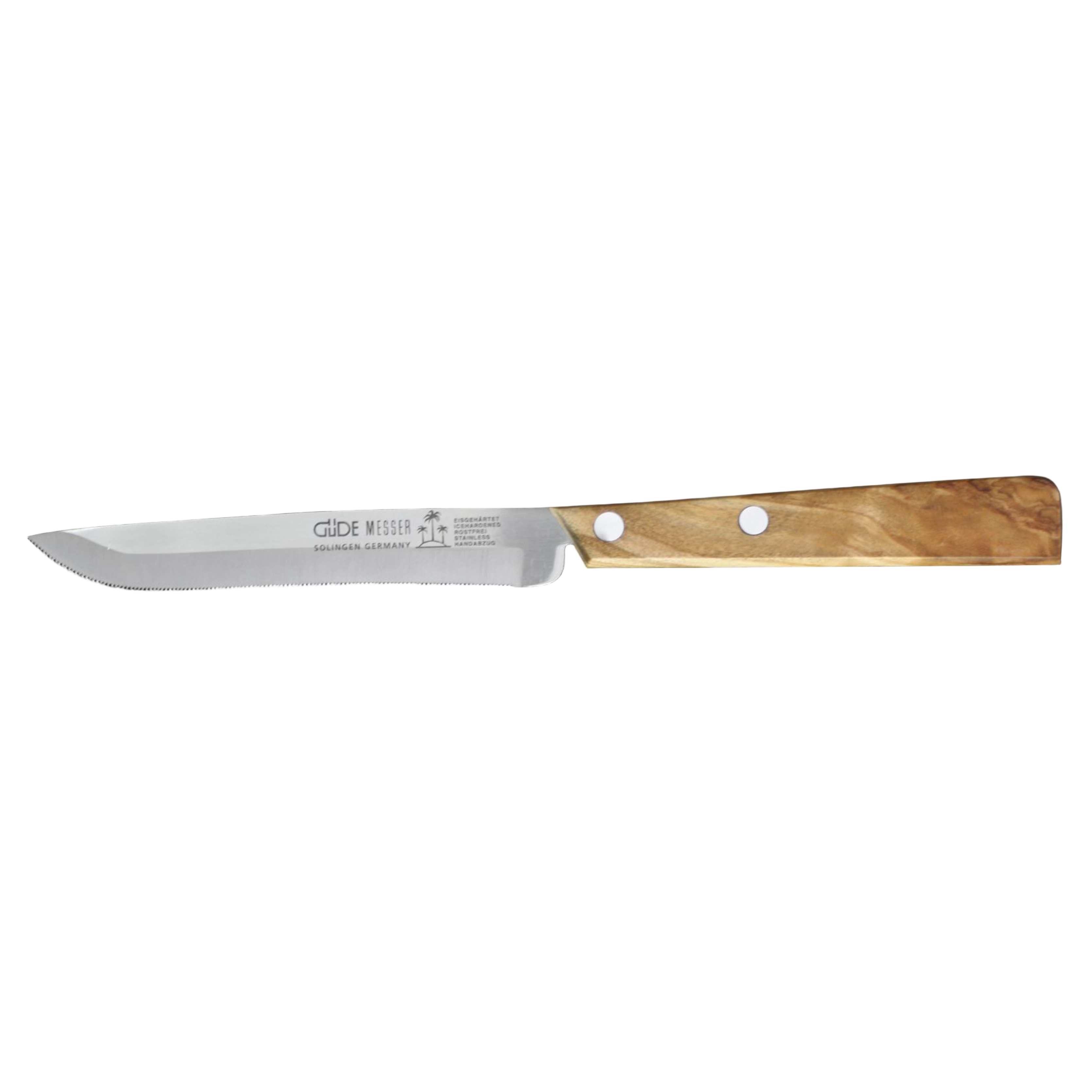 Gude Universal Series Universal Utility Knife 4-in, Olivewood Handle - Gude Shop USA