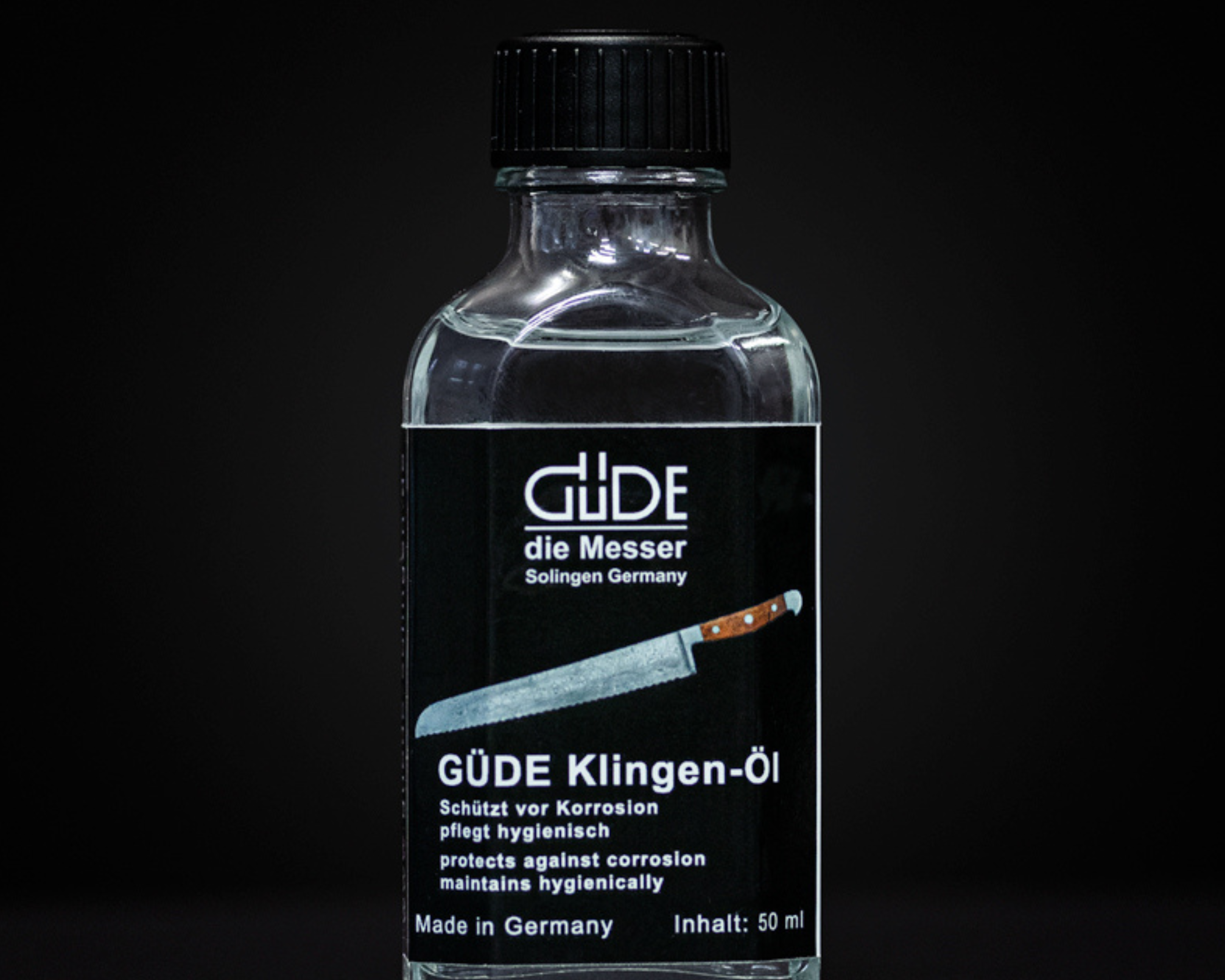 Güde knife blade oil, 50 ml, seals the blade against corrosion after cleaning