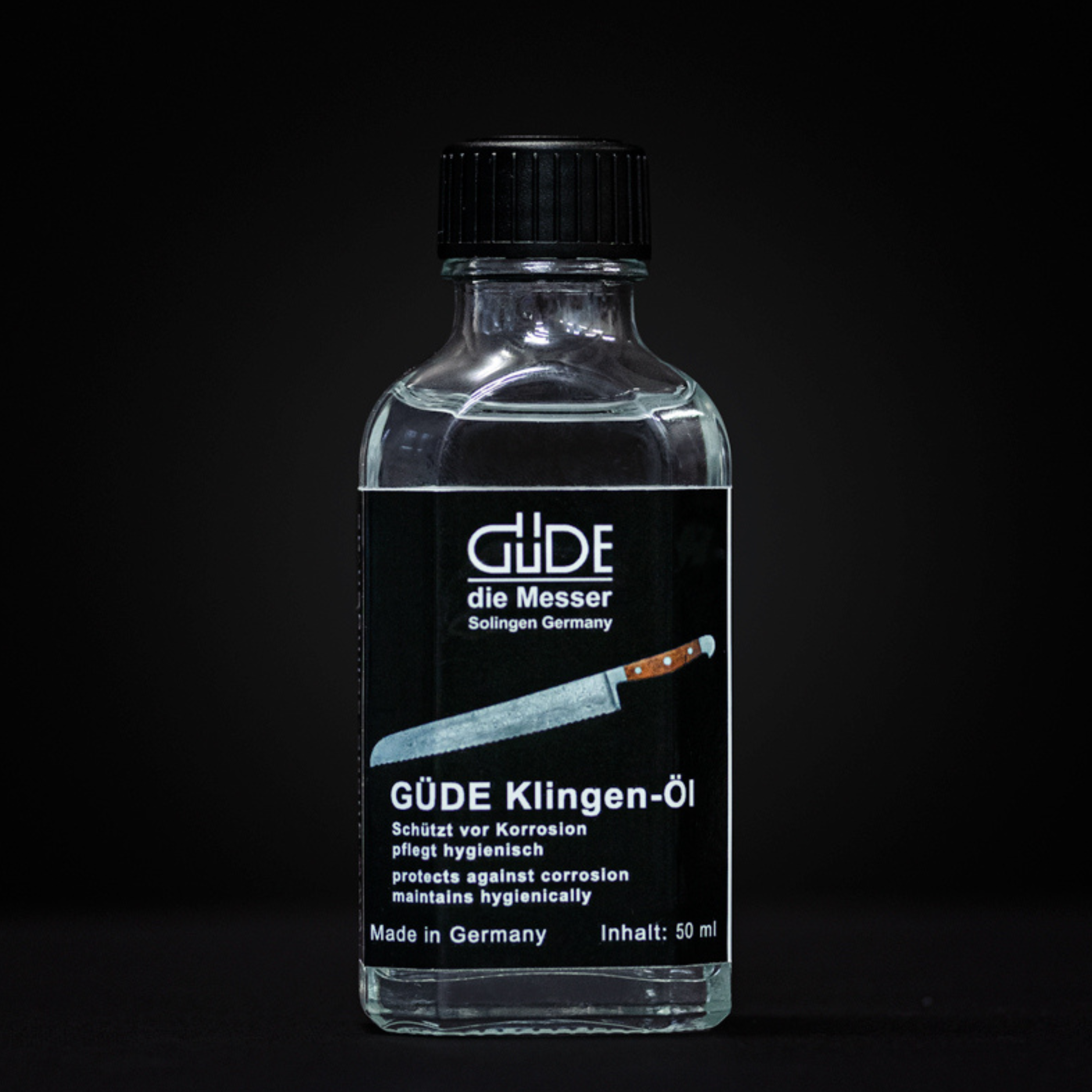 Güde knife blade oil, 50 ml, seals the blade against corrosion after cleaning