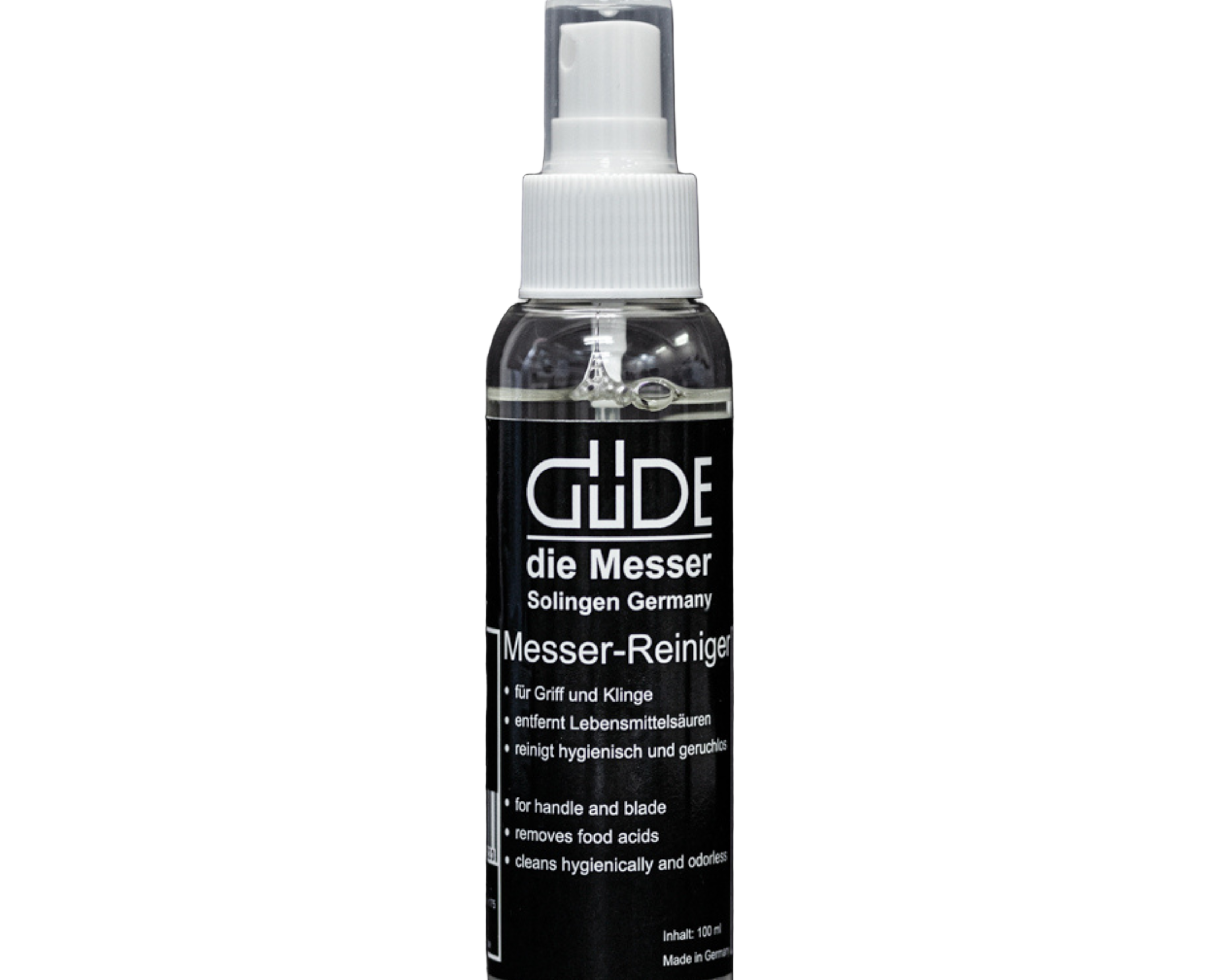 Güde knife cleaning soap in a 100 ml bottle, care product for Güde knife blades and handles