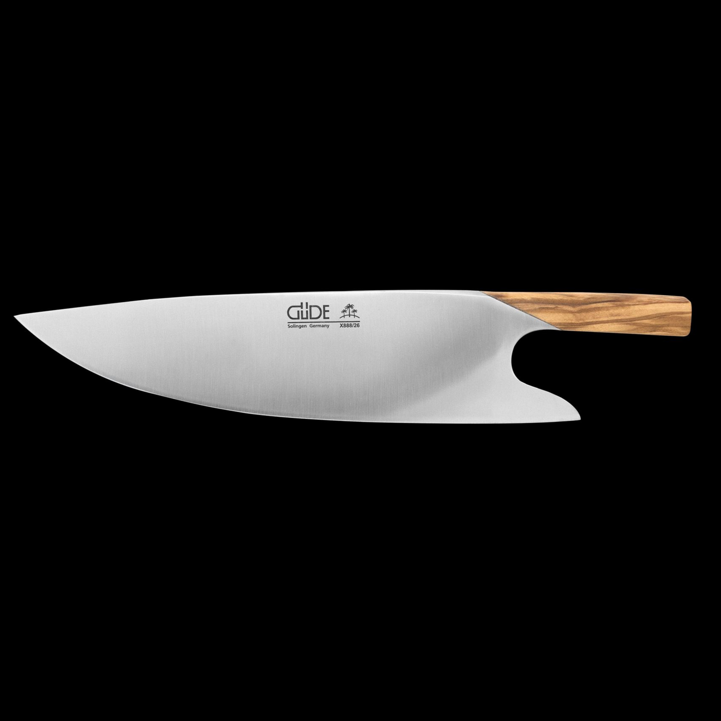 Gude "The Knife" Series Forged Multi-Use Chef's Knife 10", Olive Wood Handle - GuedeUSA