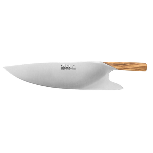 Gude THE KNIFE Series Forged Multi-Use Chef's Knife 10-in, Olive Wood Handle
