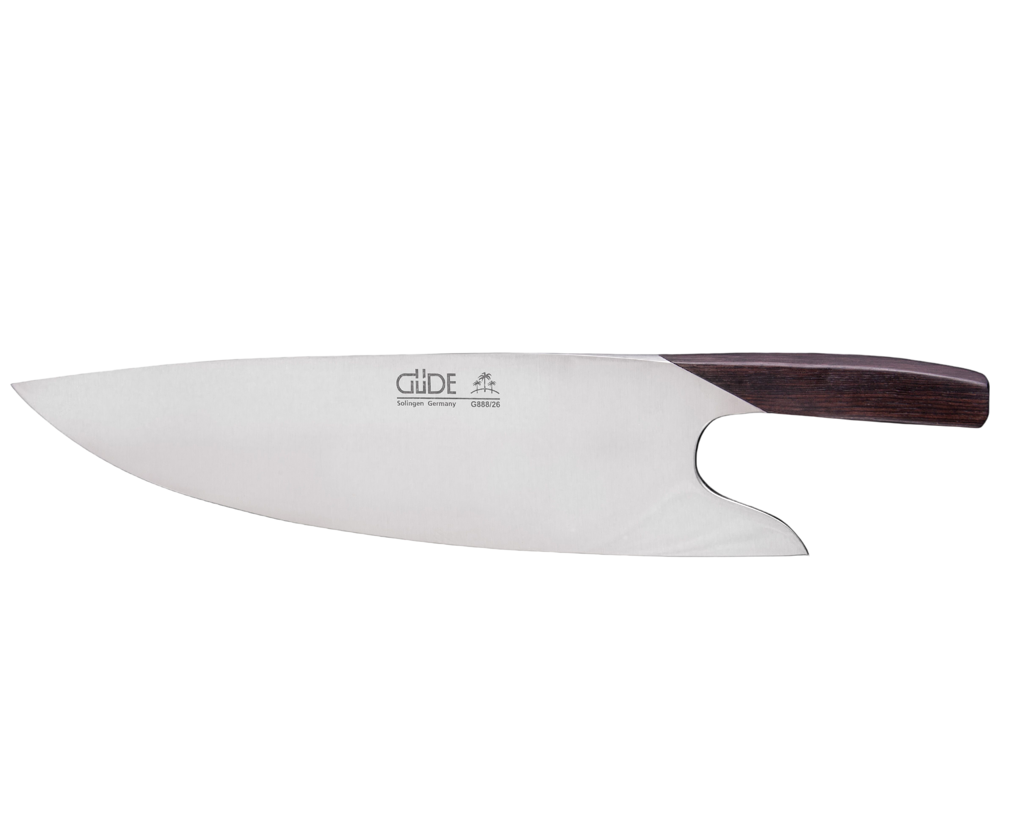 Gude THE KNIFE Series Forged Multi-Use Chef's Knife 10-in, Luxury African Ironwood Handle - Gude Shop USA