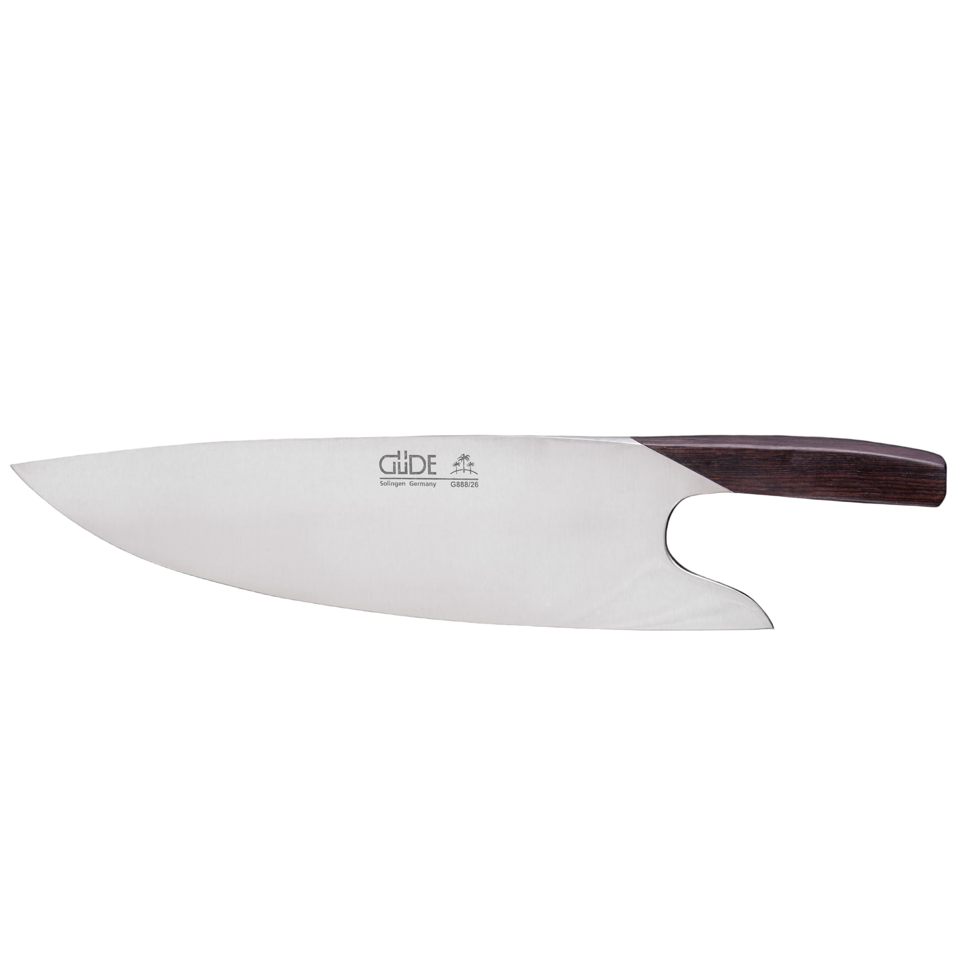 Gude THE KNIFE Series Forged Multi-Use Chef's Knife 10-in, Luxury African Ironwood Handle - Gude Shop USA