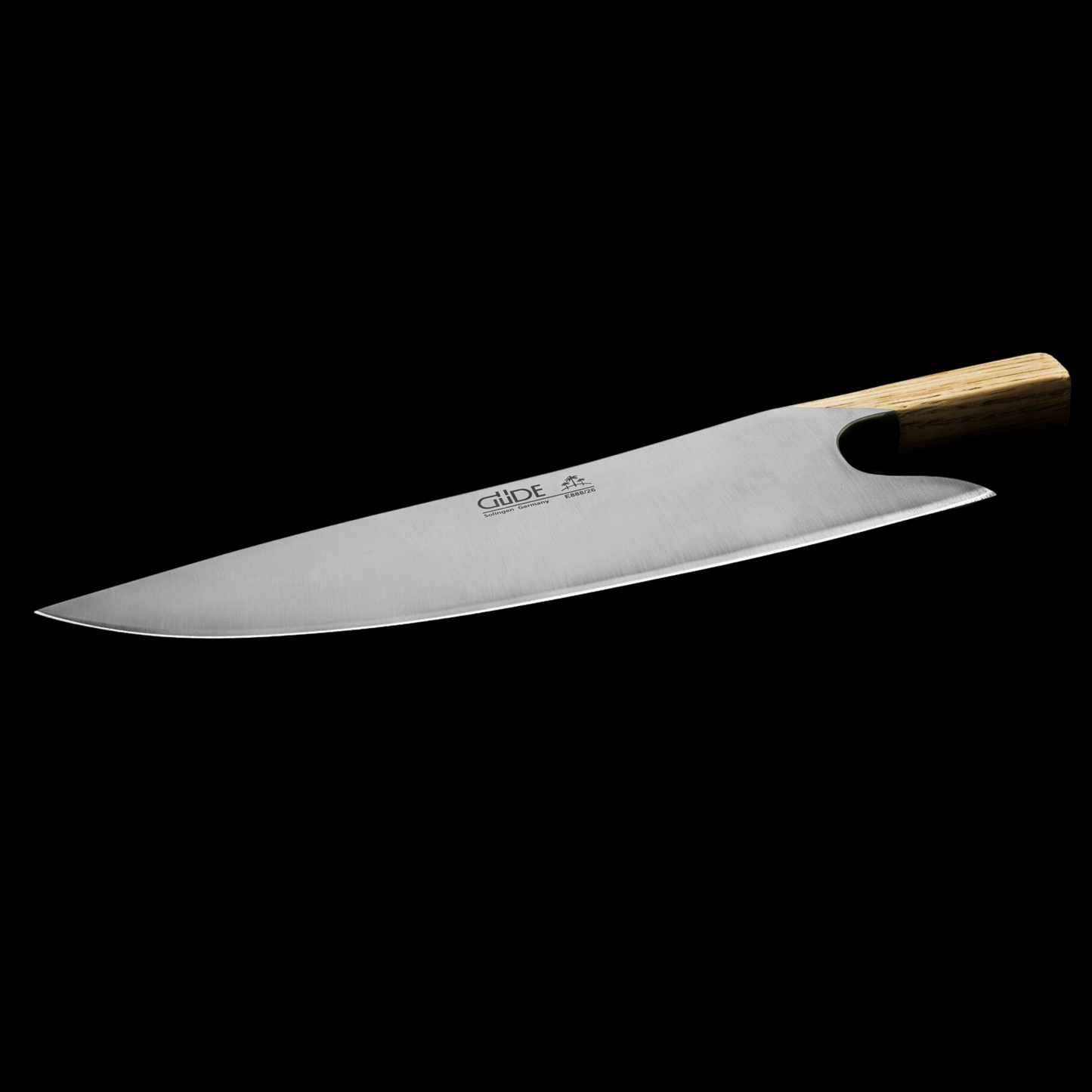 Gude "The Knife" Series Forged Multi-Use Chef's Knife 10", Oak Wood Handle - GuedeUSA