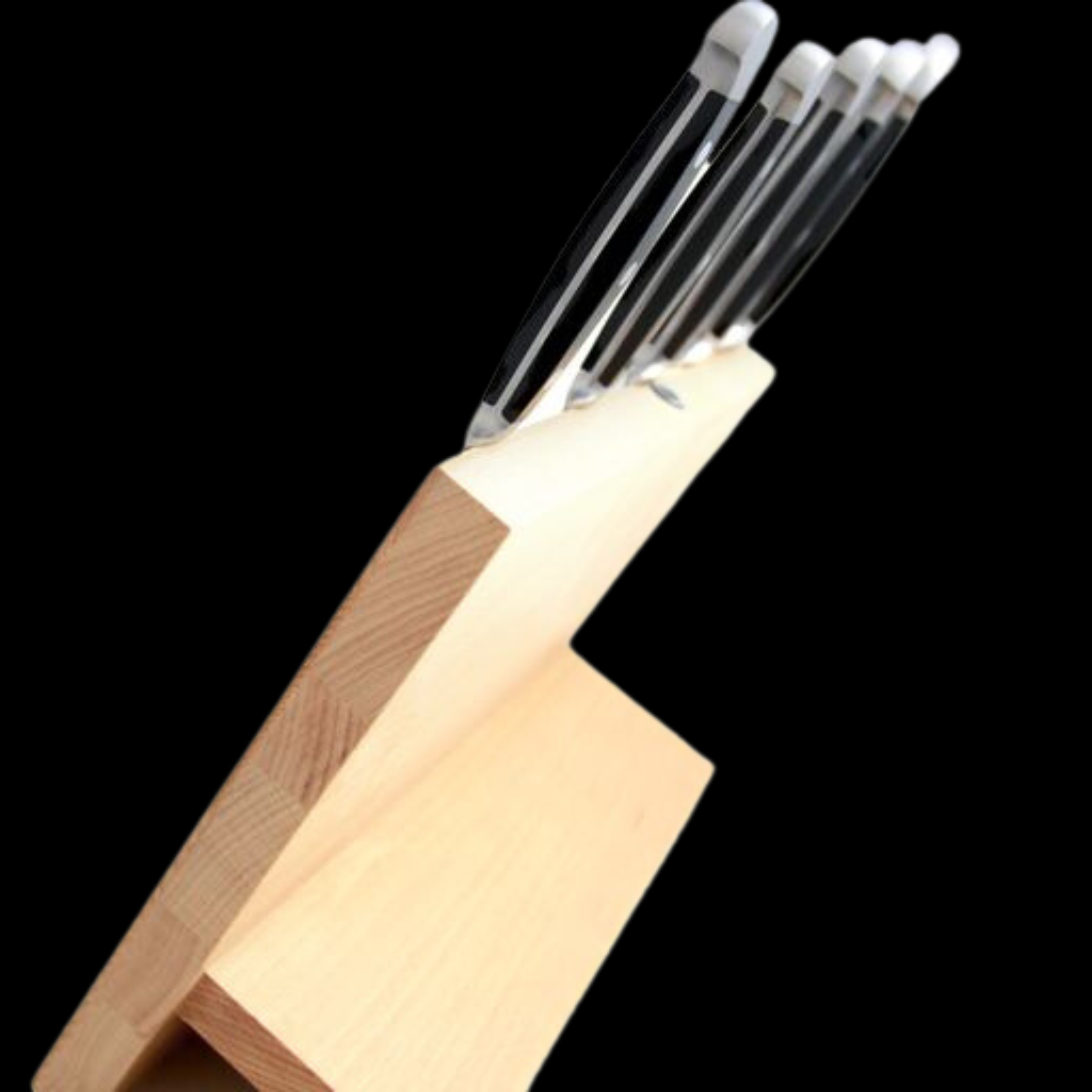 Güde magnetic beechwood knife block, sold without knives and ready to fill