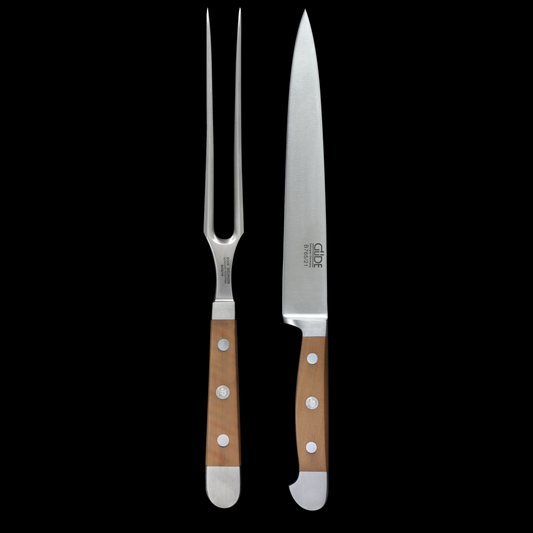 Gude Alpha Pear Series 2pc Carving Set, Pearwood Handle - GuedeUSA
