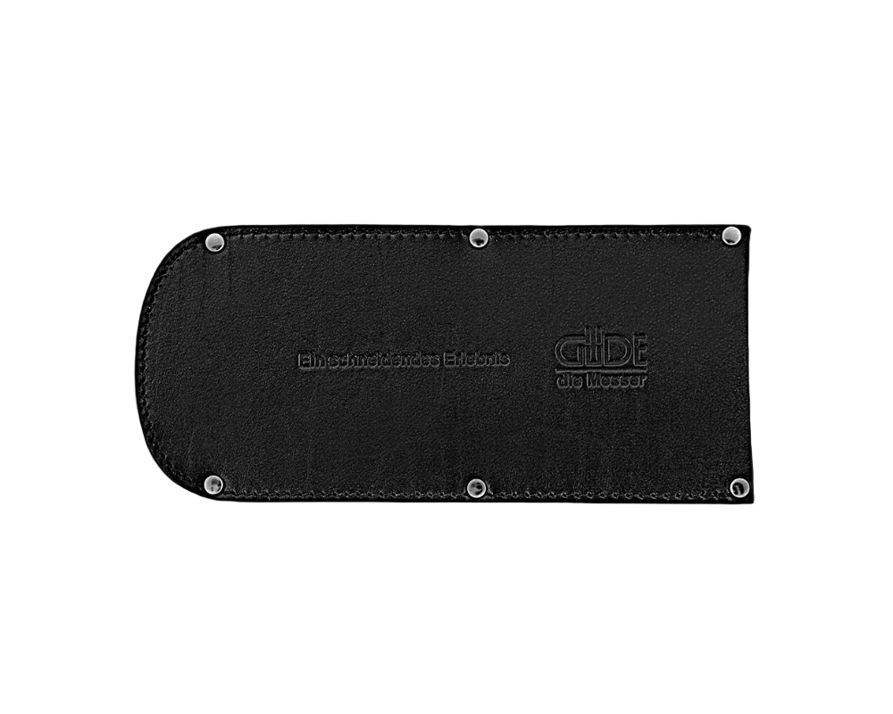Güde leather sheath in tanned cowhide, a blade guard for the Chai Dao and herb knives