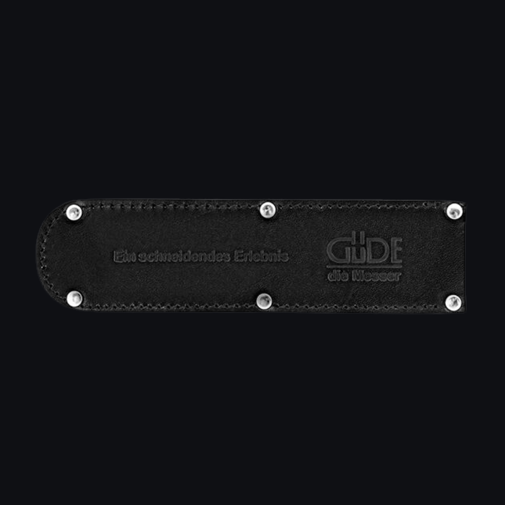 Güde leather sheath in tanned cowhide for paring and utility knives up to 6 inches
