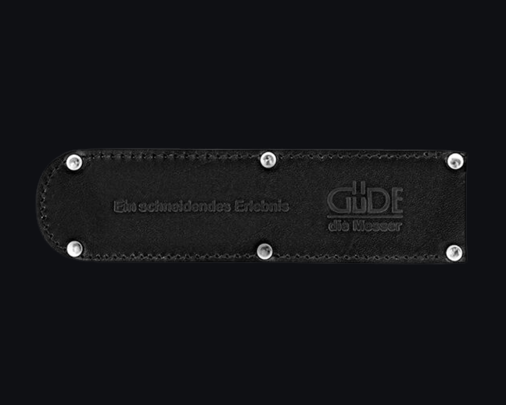 Güde leather sheath in tanned cowhide for paring and utility knives up to 6 inches