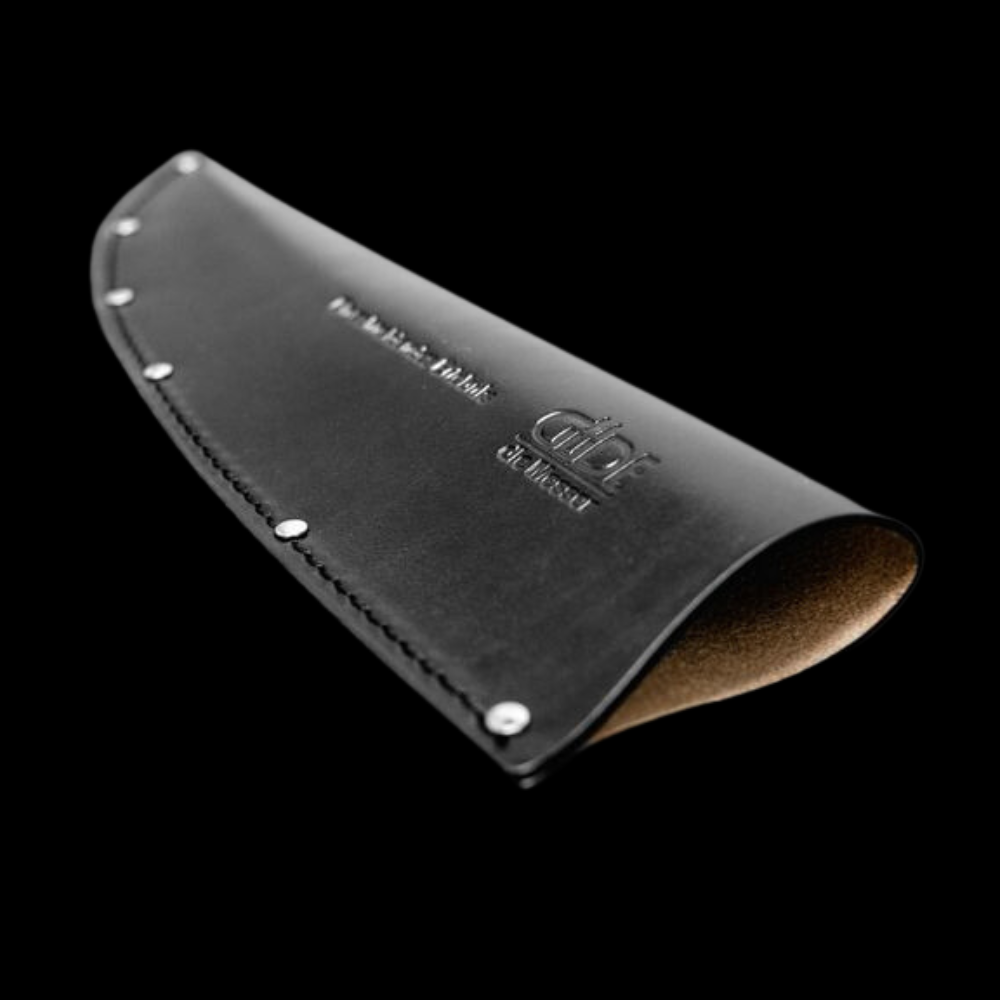 Güde cowhide blade protector for The Knife, guards the edge and the hands