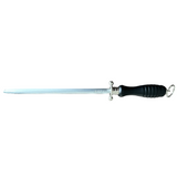 Güde Sigma Knife Sharpening Steel 11-in with black wood handle, hand-forged in Solingen, Germany