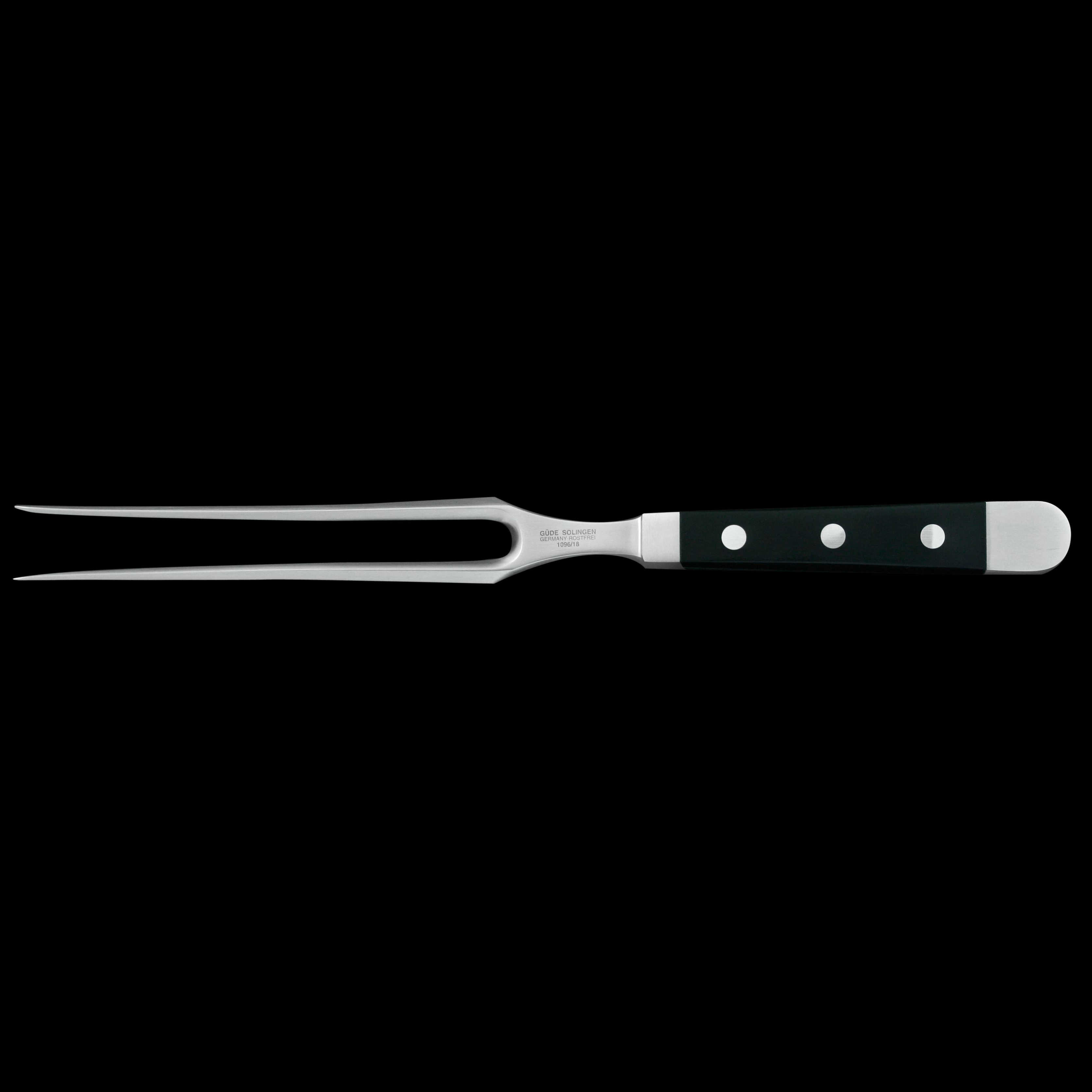 Güde Alpha Series Meat Fork 7-inch, forged from a single bar of steel for a harder, thicker blade