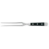 Güde Alpha Meat Fork 7-in with black Hostaform handle, hand-forged in Solingen, Germany