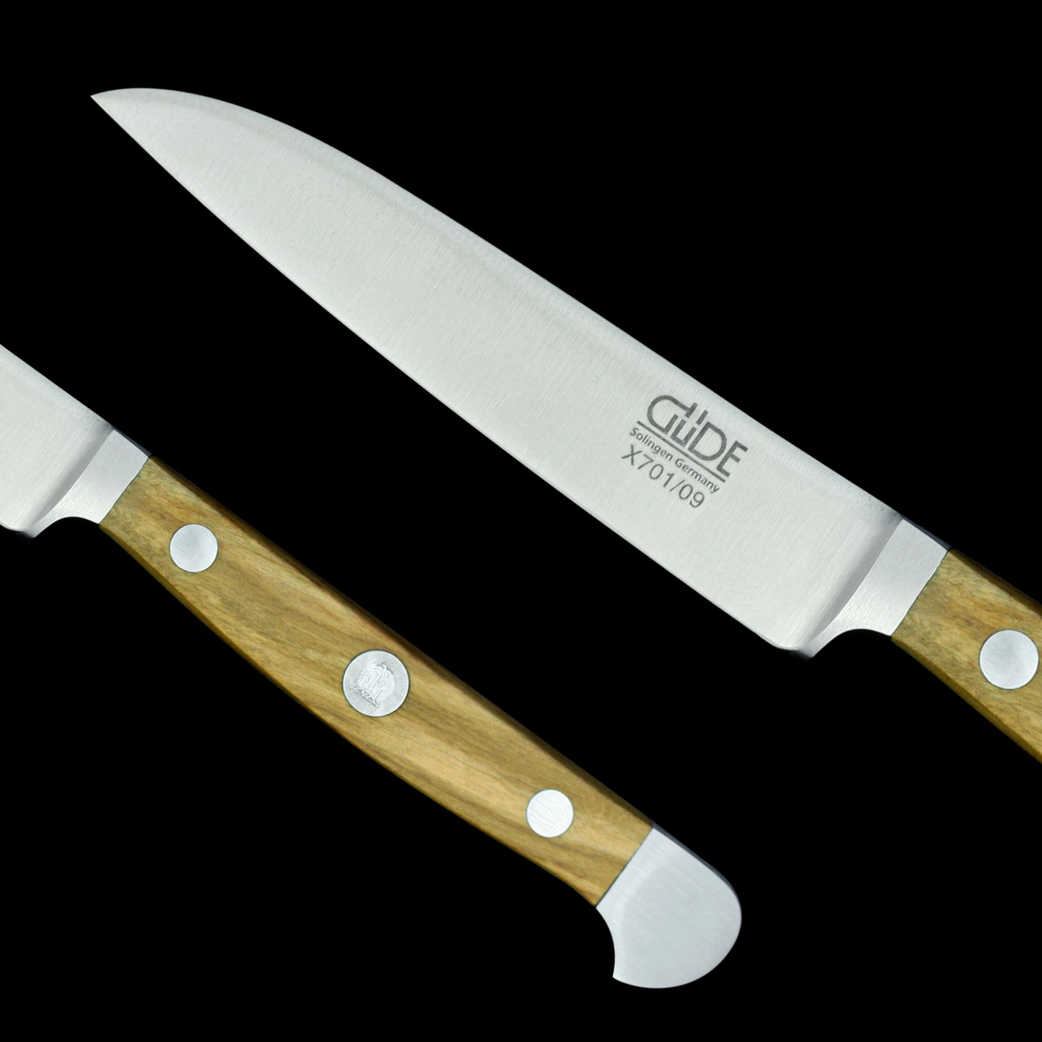 Güde Alpha Olive Series Paring Knife 3.5-inch, handcrafted in Solingen, Germany by traditional methods