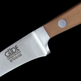 Gude Alpha Pear Series Forged Double Bolster Bird's Beak Knife 2", Pearwood Handle - GuedeUSA