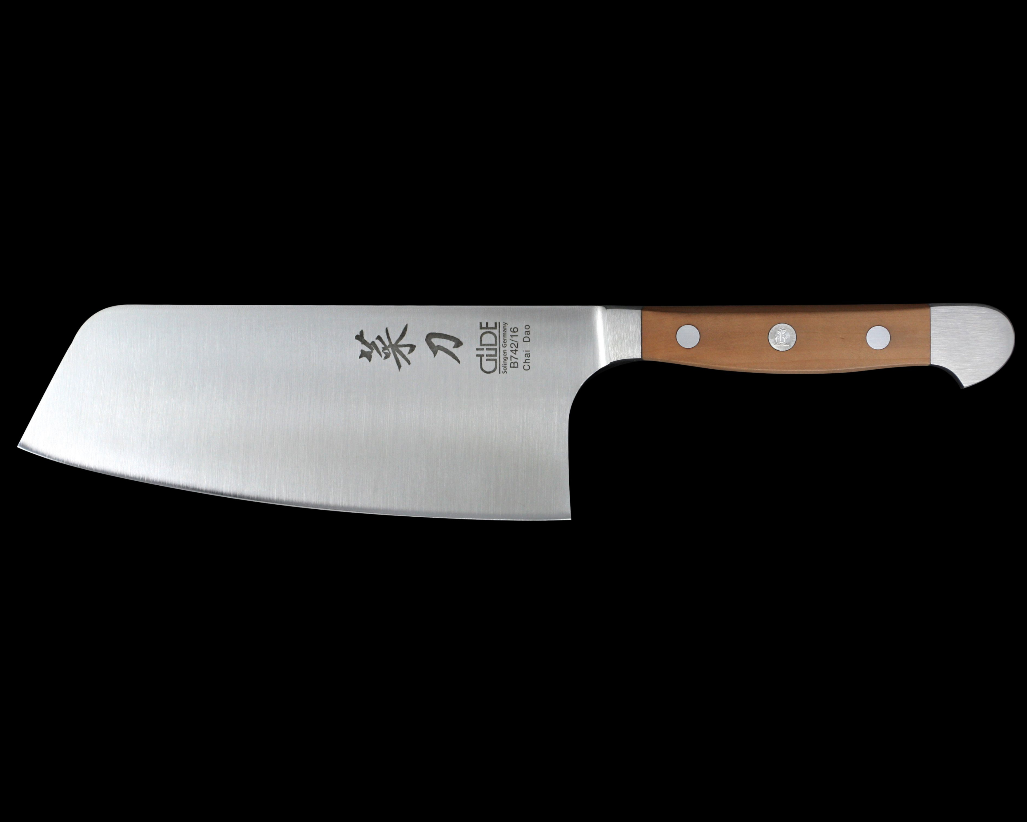 Gude Alpha Pear Series Forged Double Forged Chinese Chef Knife 6", Pearwood Handle - GuedeUSA
