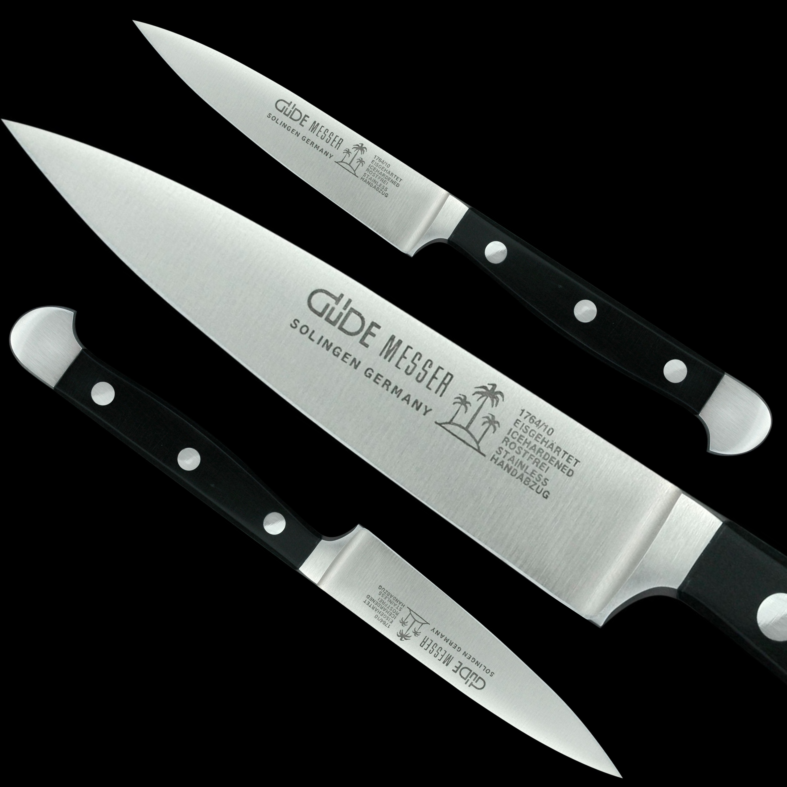 Güde Alpha Series Straight Paring Knife 4-inch, handcrafted in Solingen, Germany by traditional methods