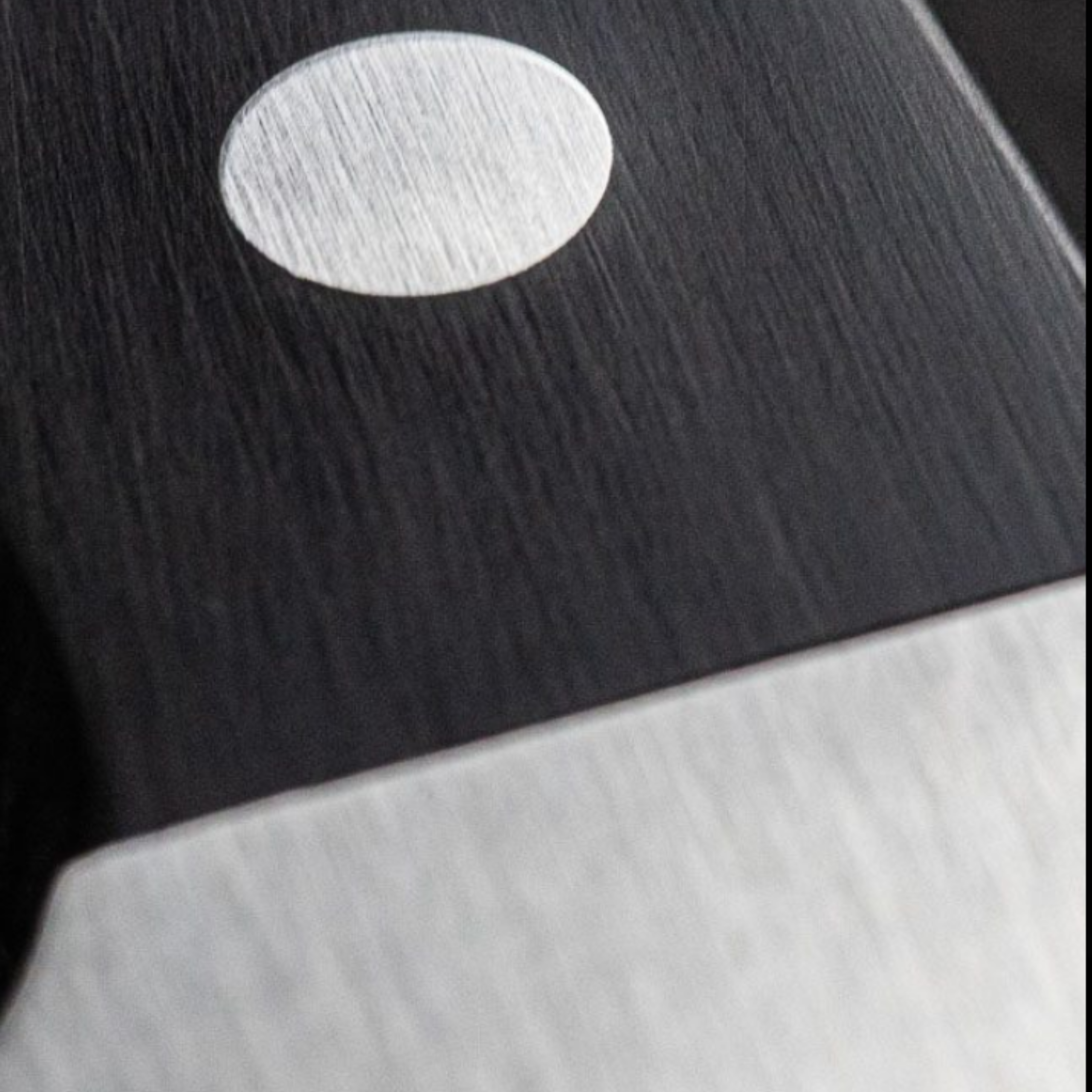 Gude Alpha Series Forged Double Bolster Cheese Knife 6", Hostaform Black Handle and Serrated Blade - GuedeUSA