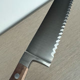 Güde Alpha Walnut Bread Knife 12" | Hand-Forged German Serrated Knife for Right & Left-Handed Use - Gude Shop USA