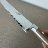 Güde Alpha Walnut Bread Knife 12" | Hand-Forged German Serrated Knife for Right & Left-Handed Use - Gude Shop USA