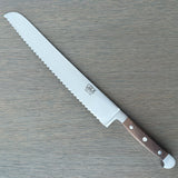 Güde Alpha Walnut Bread Knife 12" | Hand-Forged German Serrated Knife for Right & Left-Handed Use - Gude Shop USA