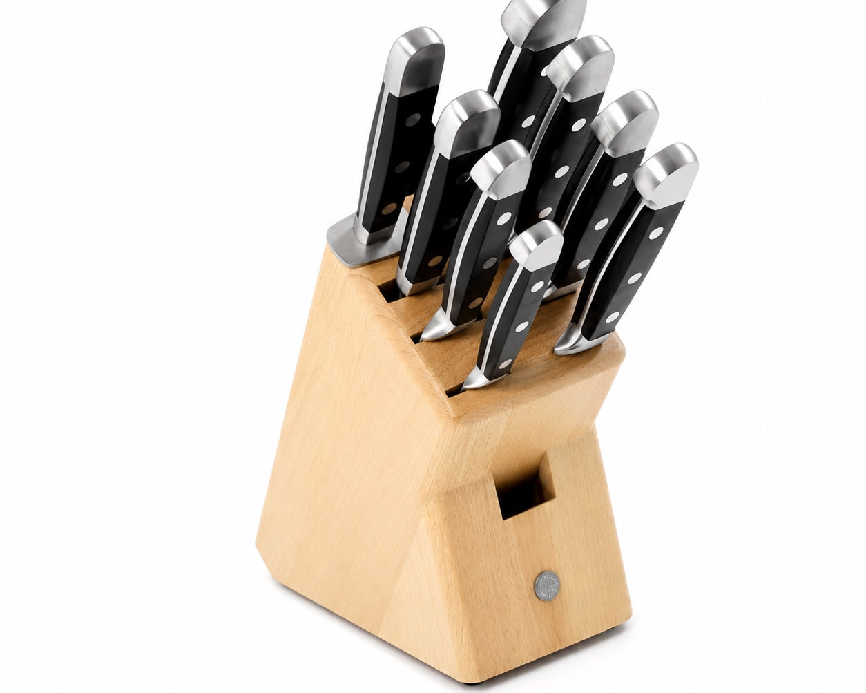 Gude Alpha Series 10-Piece Knife Block Set, Black Hostaform Handle – Gude Shop USA