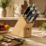 Güde Alpha Series 8-Piece Knife Block Set, includes an 8-inch chef's knife and slicer