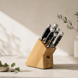 Güde Alpha Series 8-Piece Knife Block Set, includes a 6-inch boning knife and kitchen shears