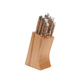 Gude Alpha Barrel Oak Series 9-Piece Knife Block Set, Oak Wood Handle – Gude Shop USA