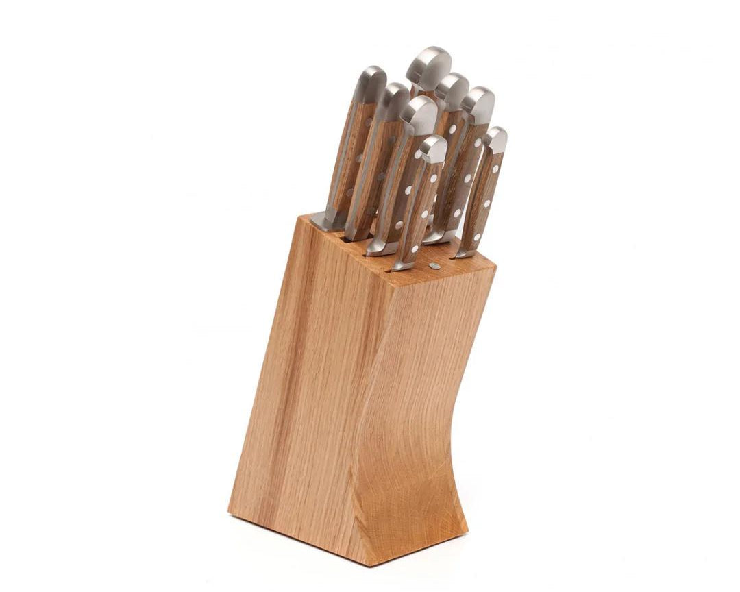 Gude Alpha Pear Series 9-Piece Knife Block Set, Luxury Pear Wood Handle – Gude Shop USA
