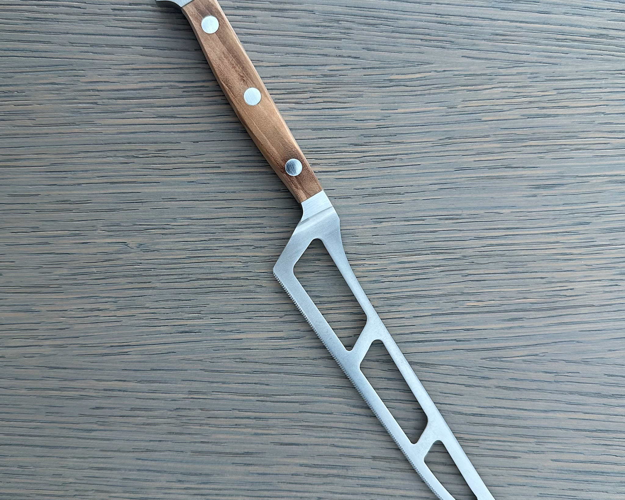 Gude Alpha Olive Series Forged Double Bolster Cheese Knife 6-in, Olivewood Handle – Gude Shop USA