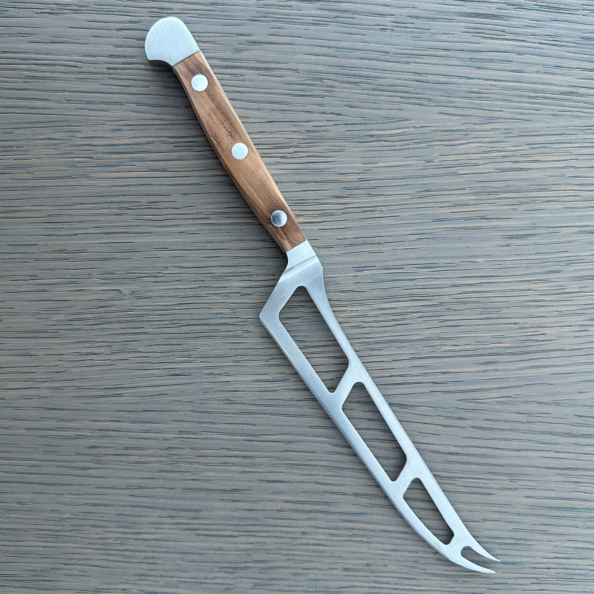 Gude Alpha Olive Series Forged Double Bolster Cheese Knife 6-in, Olivewood Handle – Gude Shop USA