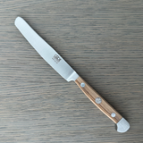 Gude Alpha Olive Series Forged Double Bolster Serrated Steak Knife 4-1/2-in, Olivewood Handle – Gude Shop USA