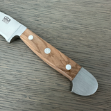 Güde Alpha Olive Series Bavarian Utility Knife 4-inch, high-carbon stainless steel blade built to hold its edge