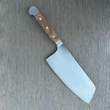 Gude Alpha Olive Series Forged Double Bolster Chinese Chai Dao Chef's Knife 6-in, Olivewood Handle – Gude Shop USA