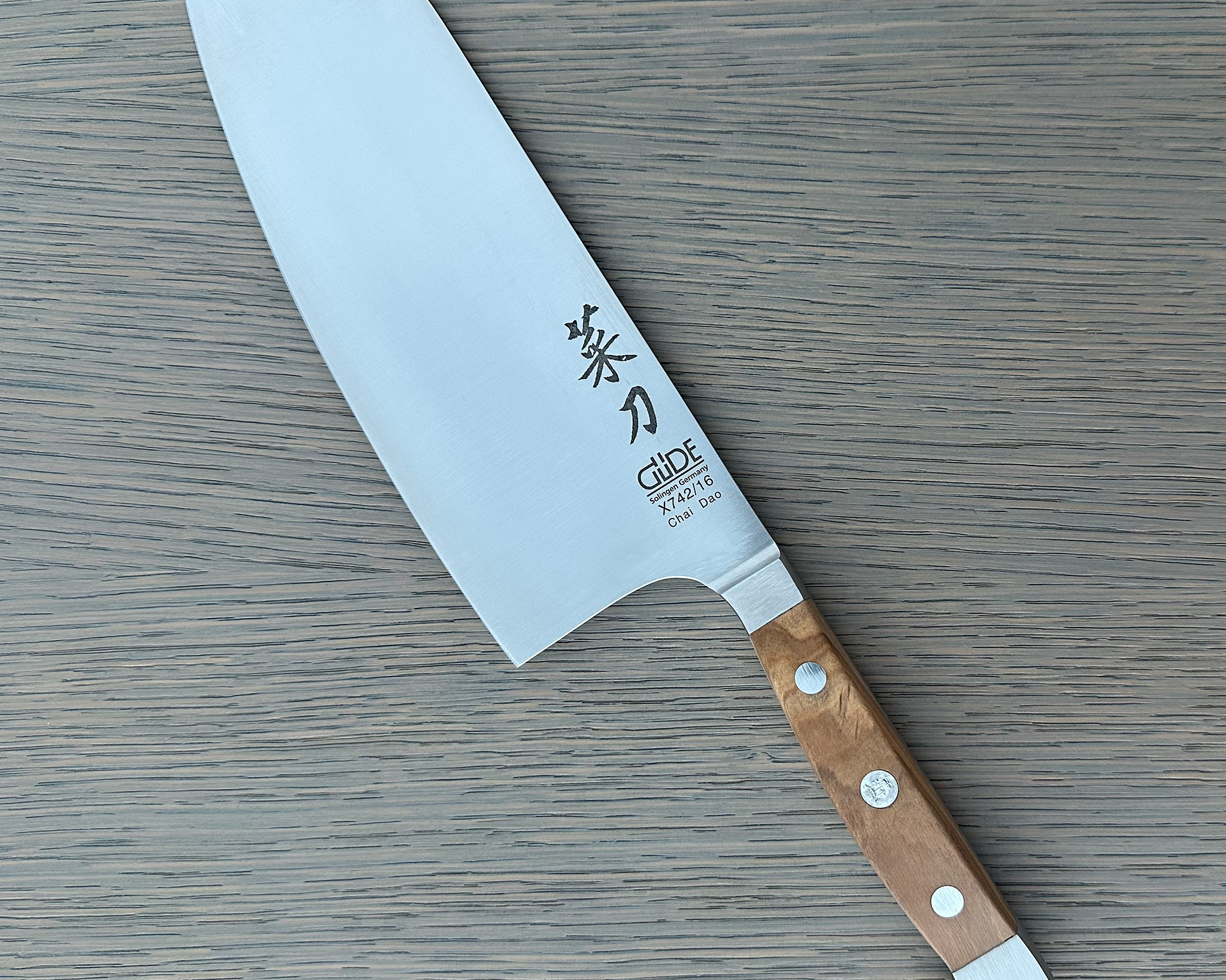 Gude Alpha Olive Series Forged Double Bolster Chinese Chai Dao Chef's Knife 6-in, Olivewood Handle – Gude Shop USA