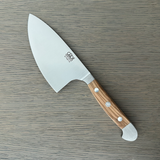 Gude Alpha Olive Series Forged Double Bolster Herb Knife 5-in, Olivewood Handle – Gude Shop USA