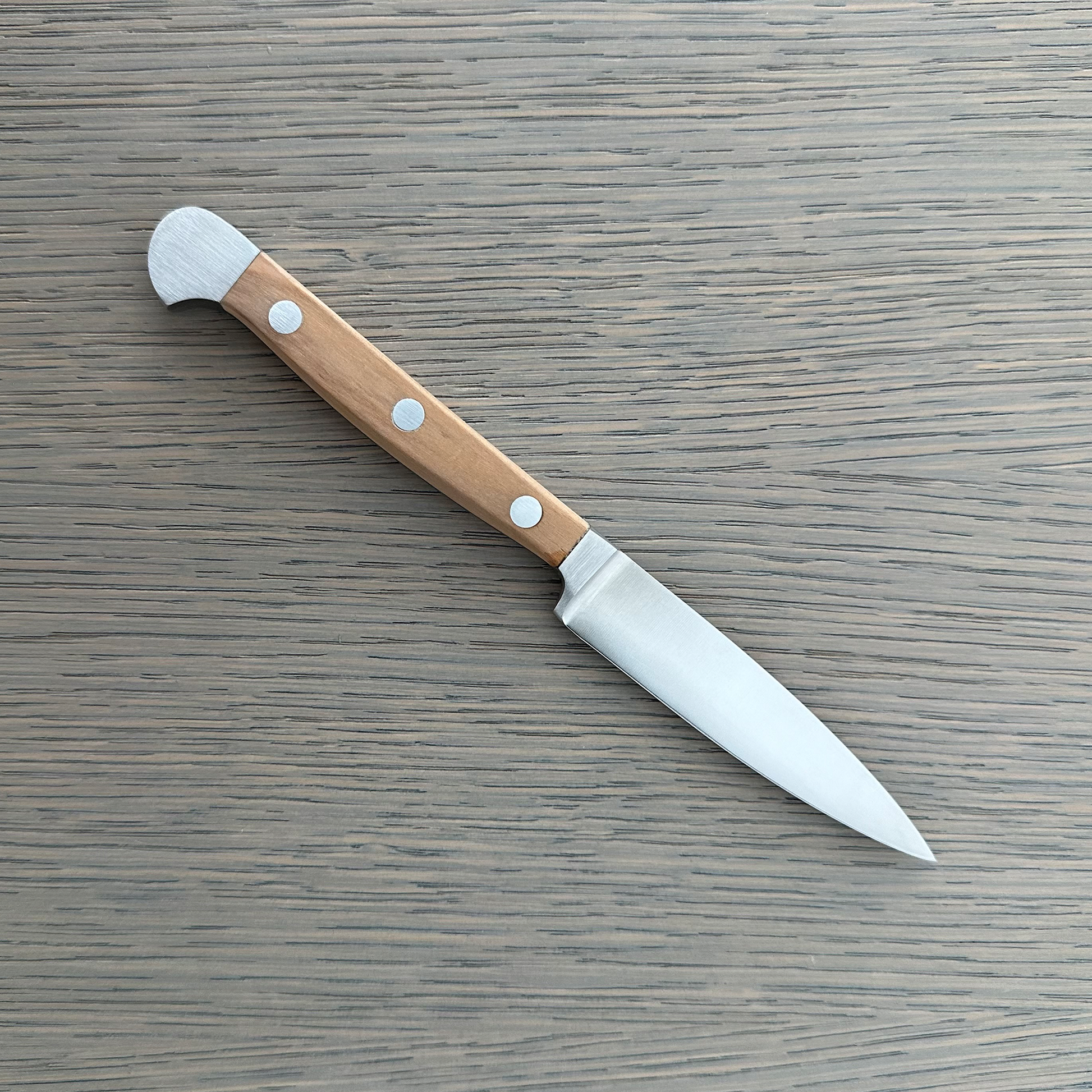 Gude Alpha Olive Series Forged Double Bolster Paring Knife 3-in, Olivewood Handle – Gude Shop USA