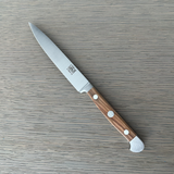 Güde Alpha Olive Series 5-inch Utility Knife, forged from a single bar of steel in Solingen